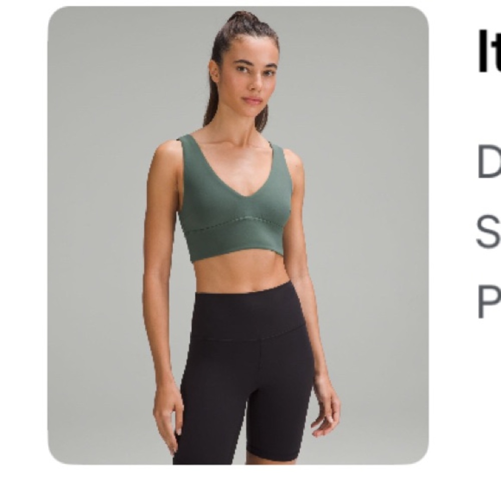 Lululemon Align V neck bra size 6